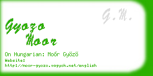 gyozo moor business card